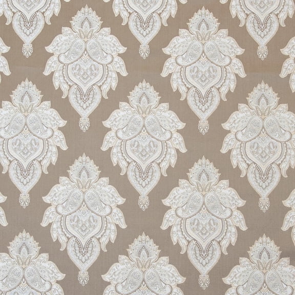 Decora Furnishings Luxurious Premium Jacquard Damask Motif Design Furnishing Fabric for Upholstery, Window Treatments, Craft Victorian Renaissance Rococo 54" Width Fabric by The Yard (Brown)