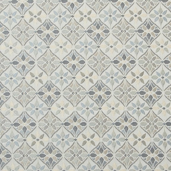 Decora Furnishings Luxurious Premium Jacquard Turkish Ornate Design Furnishing Fabric for Upholstery, Window Treatments, Craft Victorian Renaissance Rococo 54" Width Fabric by The Yard (Gray)