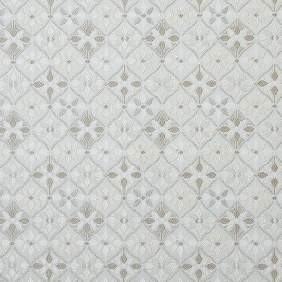 Decora Furnishings Luxury Jacquard Turkish Ornate Victorian Fabric, 54in (Cream)