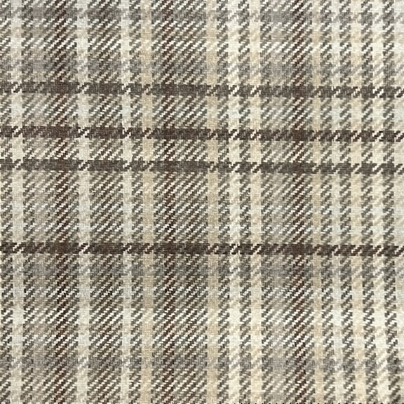 Decora Furnishings Small Microfiber Velvet Checkered Fabric by the Yard, Light