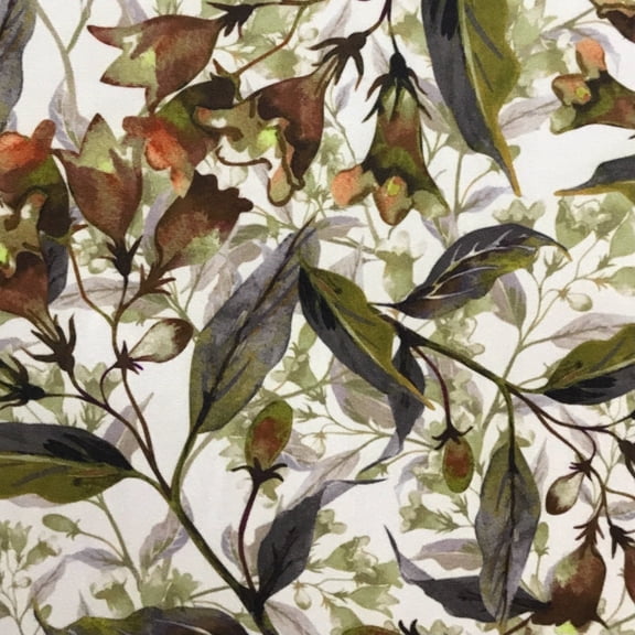 Decora Furnishings Soft Velvet Fabric Floral Design Digitally Printed Upholstery Material for Sofa Curtains Headboard Cushion Dinning Chair Cover - Fabric by The Yard