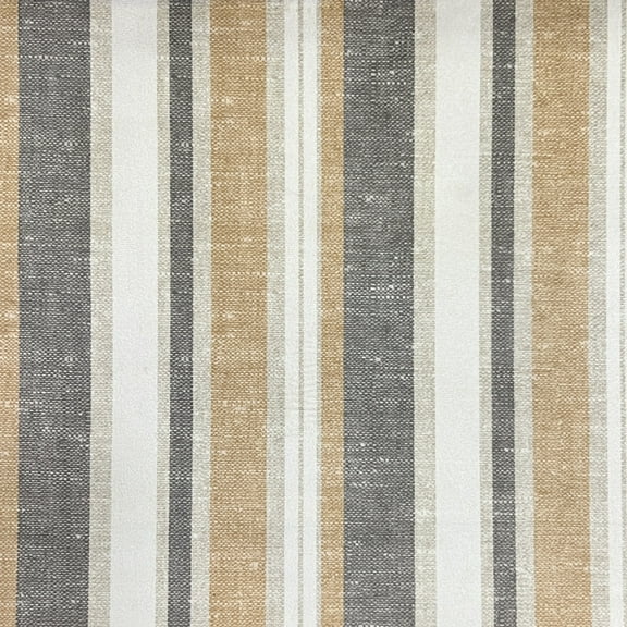 Decora Furnishings Vintage Cuban Stripe Design Digitally Printed Velvet Finish Fabric for Upholstery, Window Treatments, Craft - Width 54 inches - Fabric by The Yard (Sand)