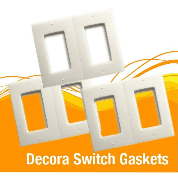 Decora Gasket 64 Covers Light Switch Wall Plate & Outlet Draft Stopper Foam
