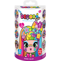 Decora Girlz 5-inch Collectible Dolls: Unbox and Decorate - Mystery Pack with 8 Surprises