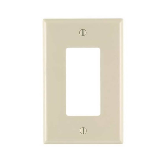 Decora M56-0PJ26-0TM Wallplate Pack, 4.88 in L, 3.13 in W, 1 -Gang, Nylon, Light Almond