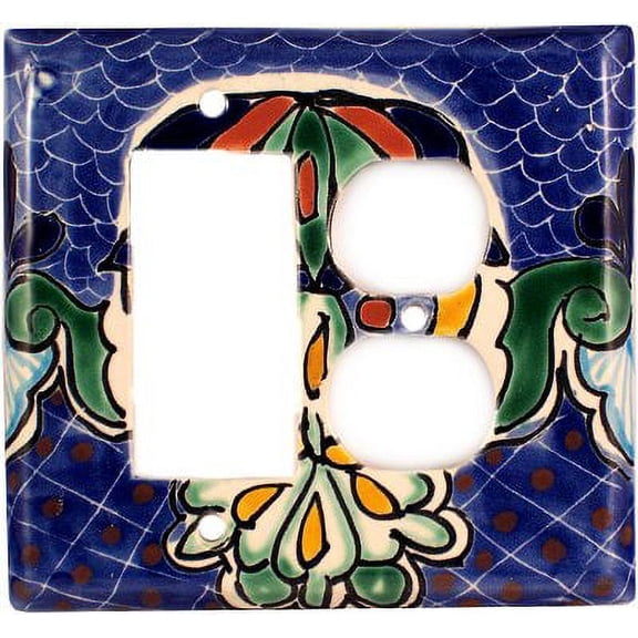 Decora-Outlet Turtle Talavera Switch Plate