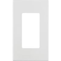 Leviton White 1-Gang Screwless Polycarbonate Wall Plate