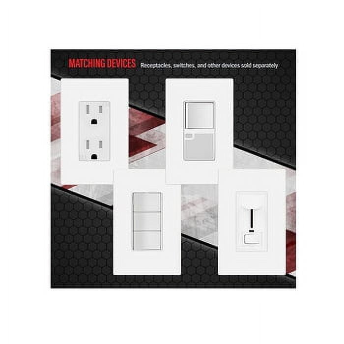 Decora Screwless Wall Plate, 3Gang Switch Outlet Cover, Hidden Screw