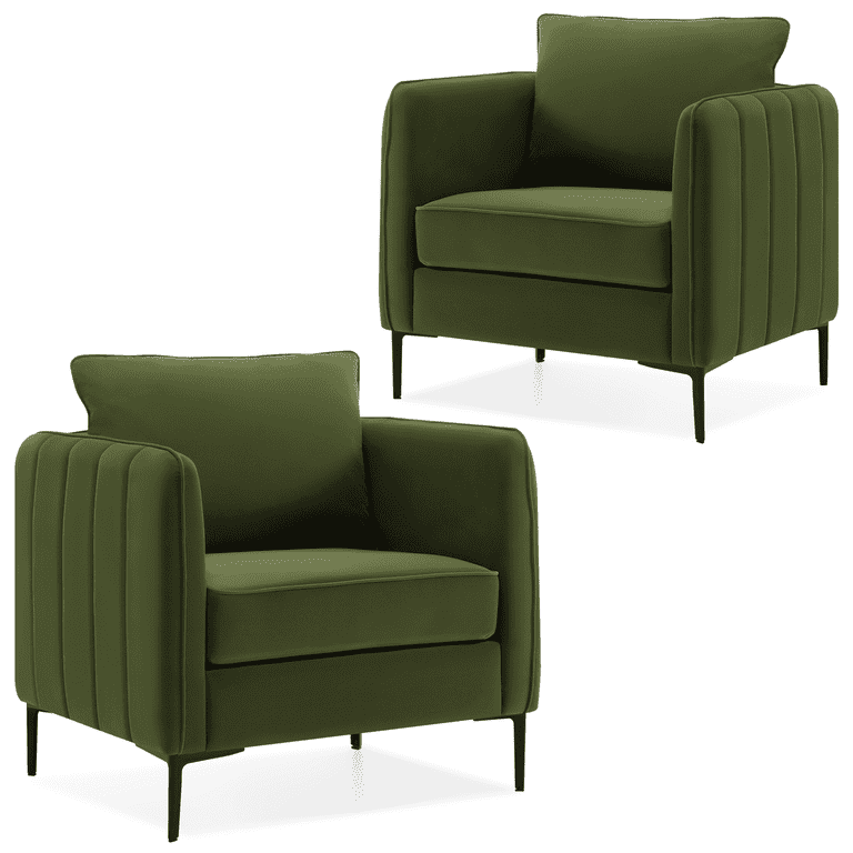 Green velvet chair walmart discount