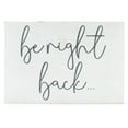 thumbnail image 1 of Decorae Be Right Back Sign (White w/ Gray Script); Wood Sign, Free-Standing or Hanging Wooden Rustic Style Office Sign, 1 of 6