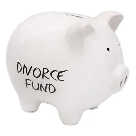 Decorae Divorce Fund Piggy Bank, Gag Gift and Divorce Party Prop