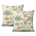 thumbnail image 1 of Decorate Your Home with Vintage Floral Cotton Linen Pillow Covers – Rustic 18x18 Inch Square Throw Cushion Covers for Sofa, Couch, Pack of 2, 1 of 7