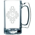 thumbnail image 1 of Decorated Etched Monogram 25oz Libbey Sports Beer Mug Letter M, 1 of 1