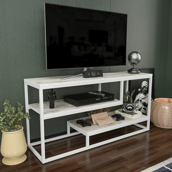 Decoratika Lorin Tv Stand - Ephesus White