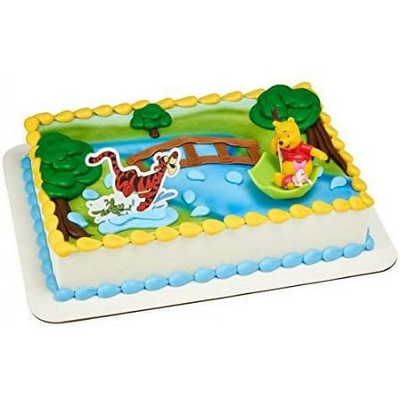 Winnie the Pooh Hunny Raindrops Birthday Cake Topper 2-Piece Set by Universal