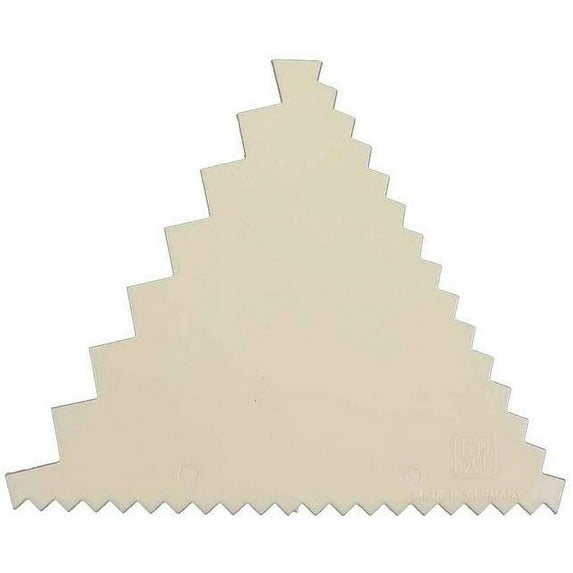 Decorating Comb, Poly, Triangle - 3 1/4"