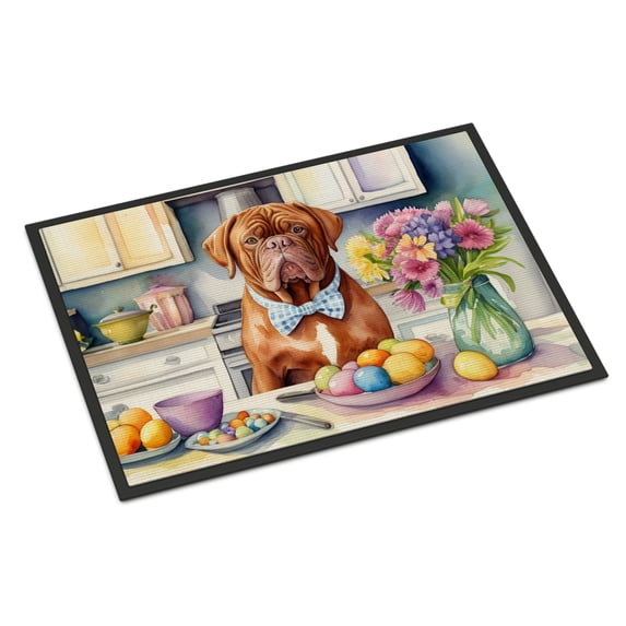 Decorating Easter Dogue de Bordeaux Doormat 36 in x 24 in