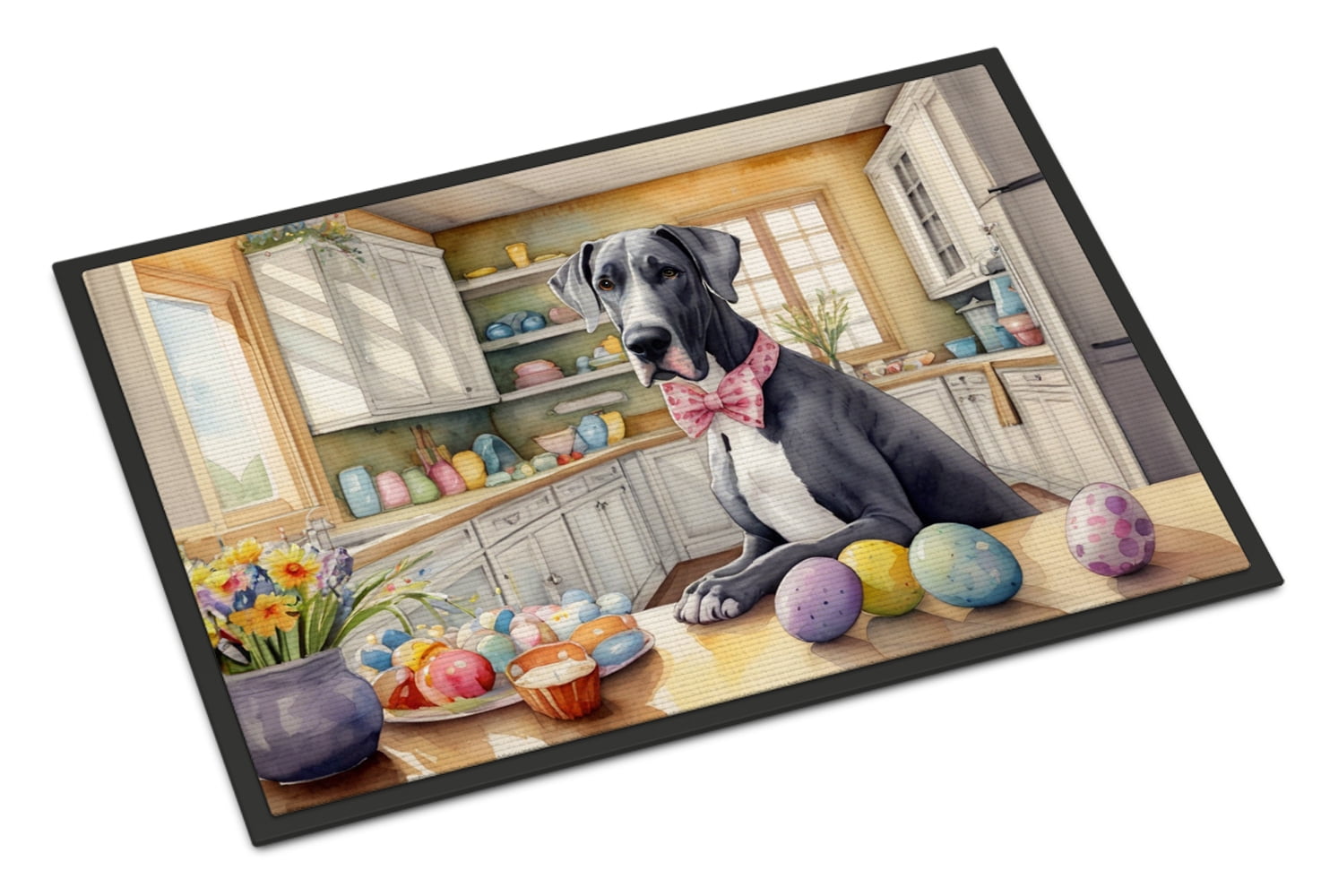 Decorating Easter Great Dane Doormat