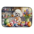 thumbnail image 1 of Decorating Easter White Poodle Dish Drying Mat, 1 of 7
