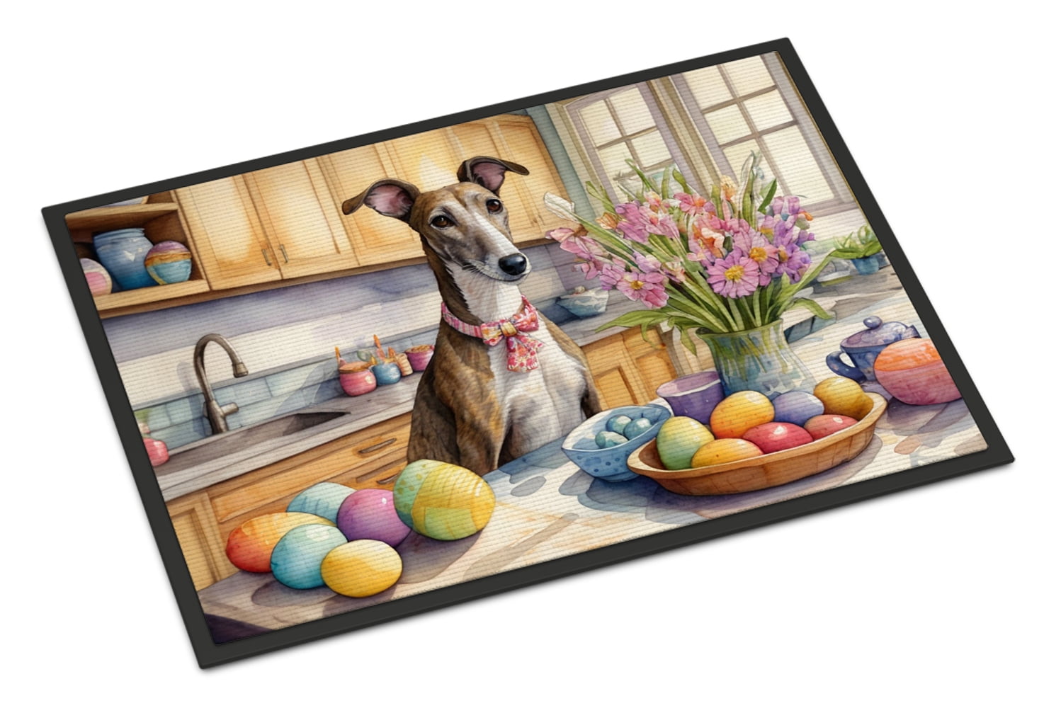 Decorating Easter Greyhound Doormat 27 in x 18 in