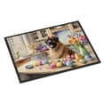 thumbnail image 1 of Decorating Easter Yorkshire Terrier Doormat, 1 of 5