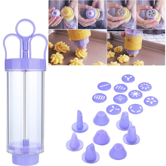 Decorating Icing Set, Dessert Decorator, Cake Decorating Tools Cupcake Injector, Setdonut Filling Injector, Egg Filler, Nozzles Cookie Cream Piping Syringe Kit