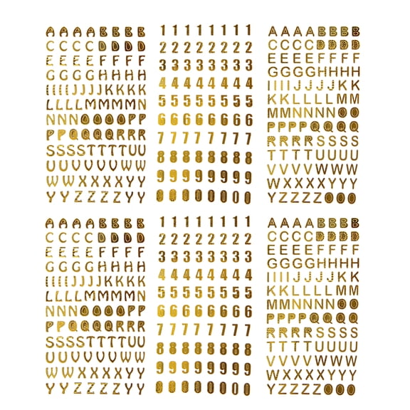 Supvox Multi Color Alphabet Stickers DIY Decals for Decoration Durable Easy Peel and Stick