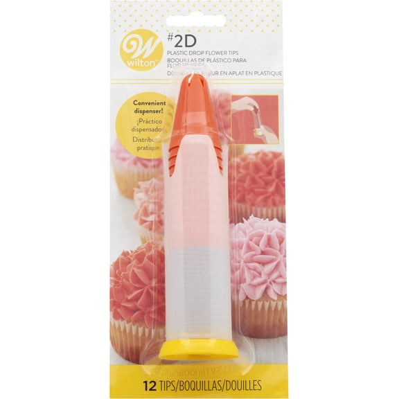Decorating Tips 12/Pkg-#2D Drop Flower