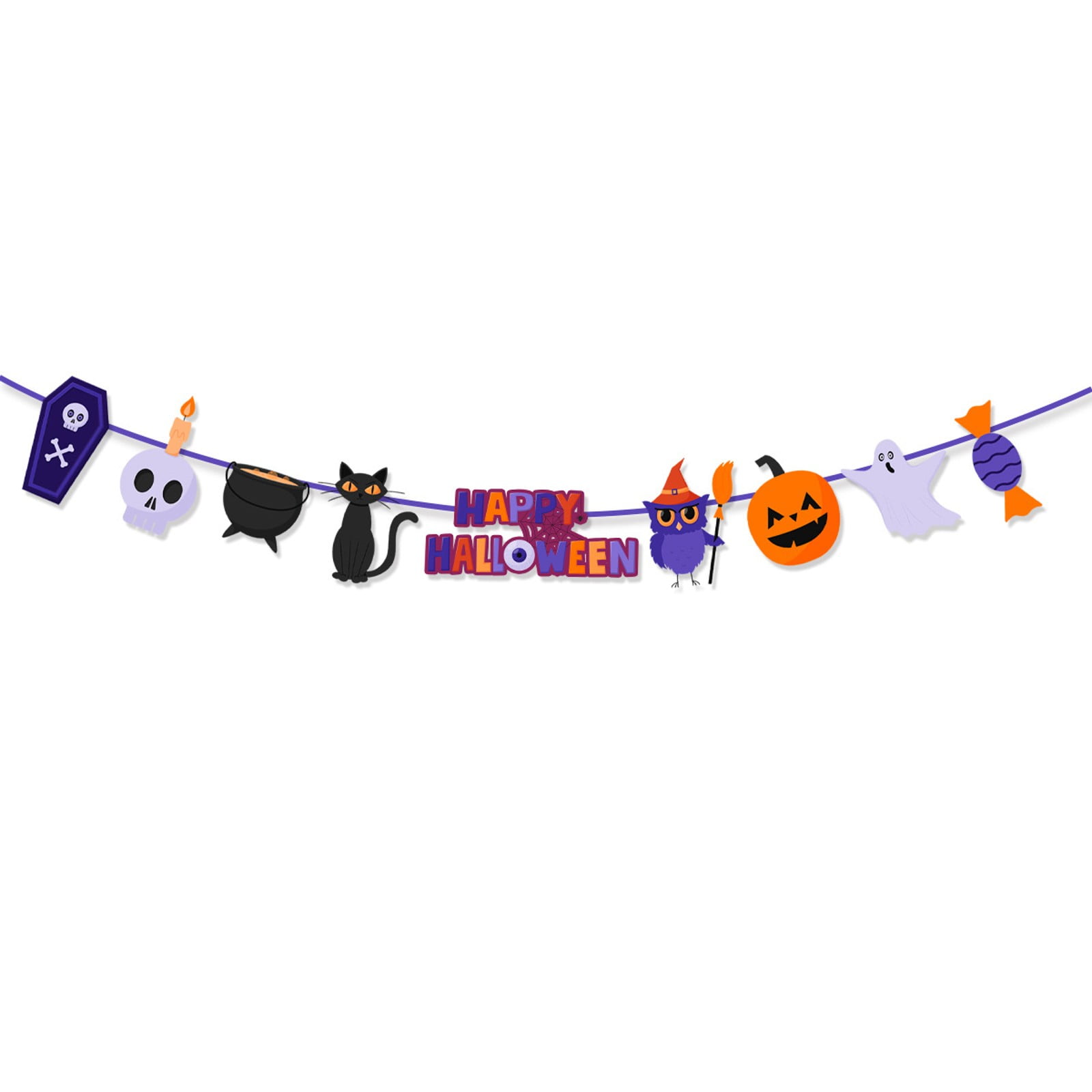 Decoration Animated Hanging Pendant With Red Glowing Eyes Glowing White