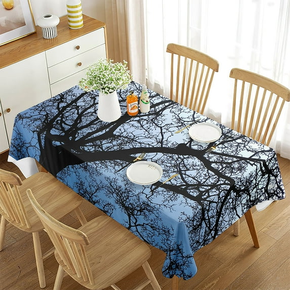 Decoration Banquet Room Dining Kitchen for Tablecloth Rectangular Decor Home Cover Table Branches Br