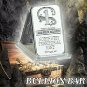 ZPPRUWE Decoration Bars 1 oz Northwest Territorial Mint Silver Bar .999 Collection Art