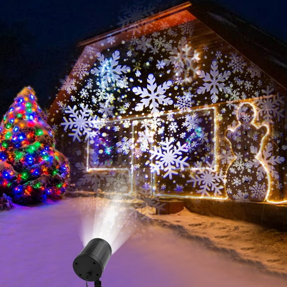 Decoration Bedroom Snowflake Projector Light .Rotation Christmas Projector Holiday LED Lights