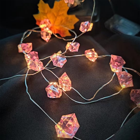 Decoration Clearance ASXite String Lights, Decorative Lights String Lights Irregular Crystal Stone String Lights Indoor And Outdoor Wedding Bedroom Birthday Party Decoration 2meters 20