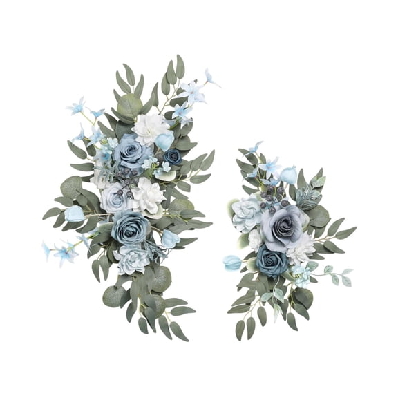 Decoration Savings Asxite Artificial Flowers, Wedding Simulation Flower Welcome Flower Arched Flower Signboard Flower Table Photography Decoration Wedding Supplies Two Piece Set