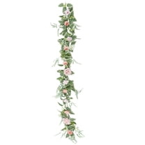Decoration Savings Asxite Artificial Garlands, Artificial Rose Vines Silk Flower Artificial Flower Wall Hanging Vines Ceiling Flower Vines Home And Party Decoration Flower Vines