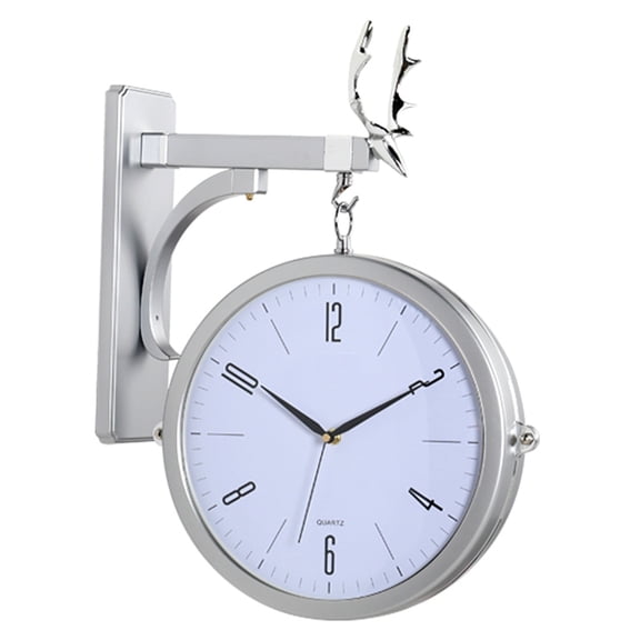 Decoration Clocks Wall Home Decor Wall Watch Sided Wall Clock Stand Outside Home