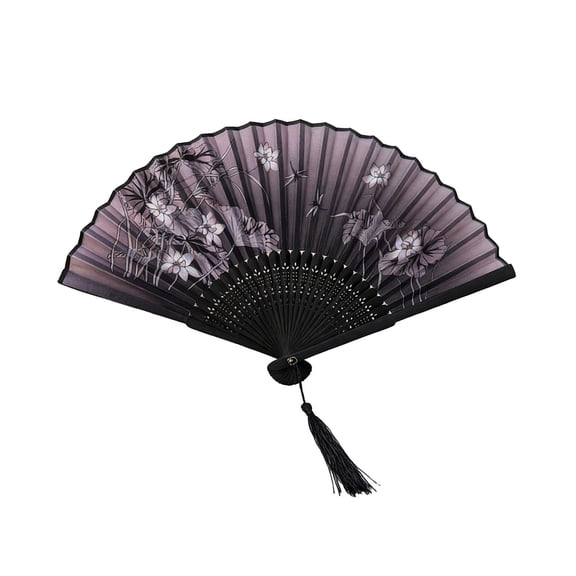 Decoration Folding Fan Classical Antique Style Fan Folding Fan Summer Tassel Model Portable Fan Paper Fan Stage Props Folding Fans Wedding Decorations D