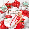 thumbnail image 1 of Decoration Merry Christmas Theme Balloons Garland with Santa Foil Balloons Set of 68 Pcs Xmas Party Decoration Items, Merry Christmas Decoration Balloon Party, Santa Claus Decoration Balloon, 1 of 4