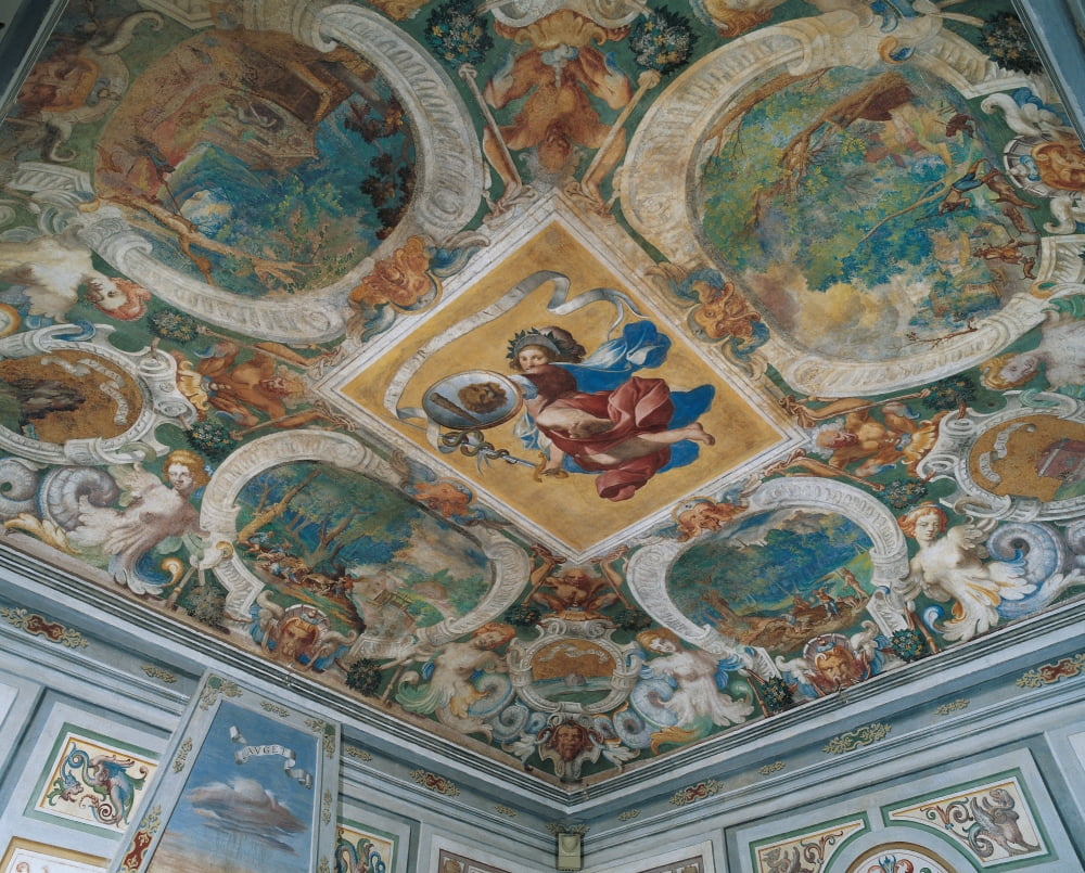 Decoration Of Villa Visconti Borromeo Litta In Lainate Canvas Art - (24 x 18)