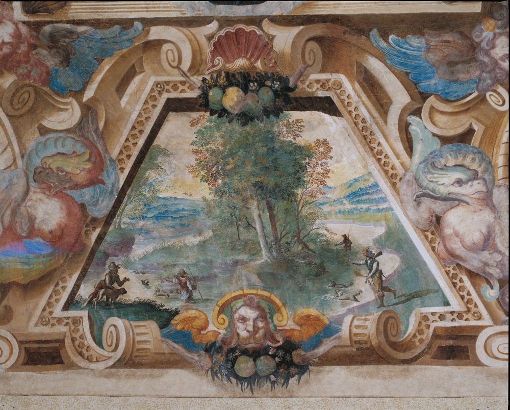 Decoration Of Villa Visconti Borromeo Litta In Lainate Canvas Art - (24 x 18)