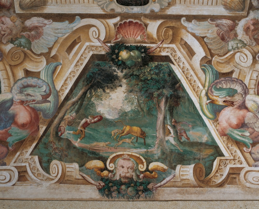 Decoration Of Villa Visconti Borromeo Litta In Lainate Canvas Art - (24 x 18)