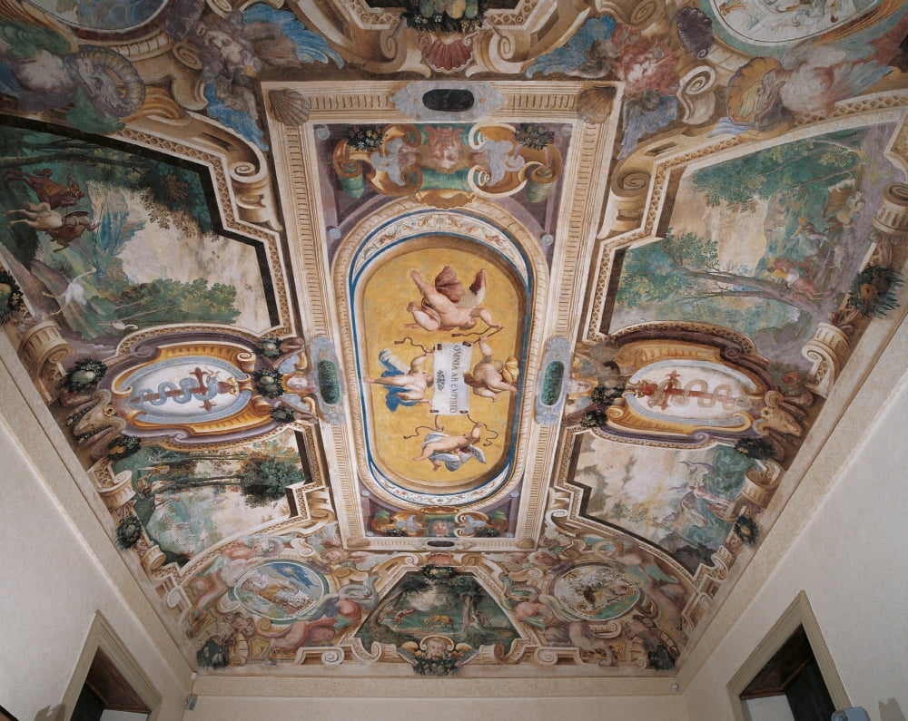 Decoration Of Villa Visconti Borromeo Litta In Lainate Canvas Art - (24 x 18)