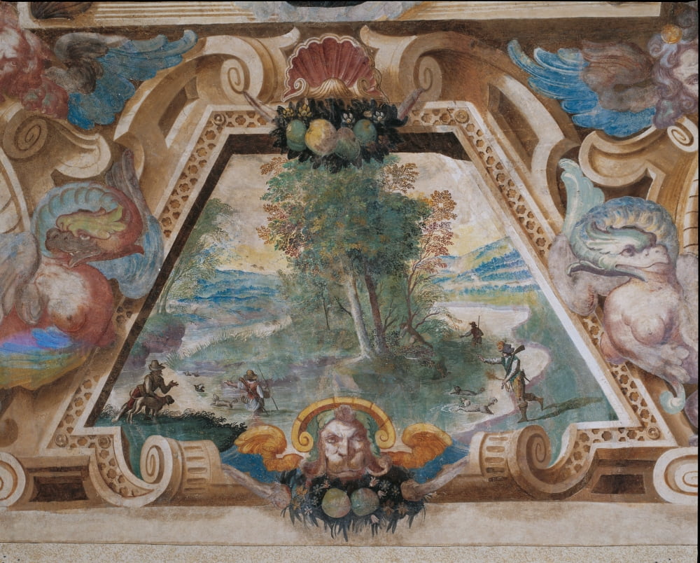 Decoration Of Villa Visconti Borromeo Litta In Lainate Canvas Art - (36 x 24)