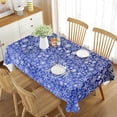 thumbnail image 1 of Decoration Party Table Room Dining Kitchen for Cover Table Rectangle Geometry Snow Winter Tablecloth, 1 of 5