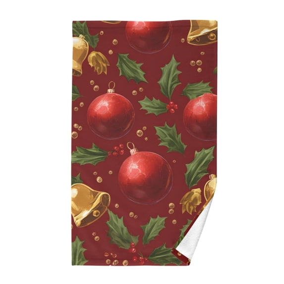 Decoration Pattern Bath Towel 100% Cotton Soft Thick High Absorbency Hand Face Towel Single Pack 16x28in