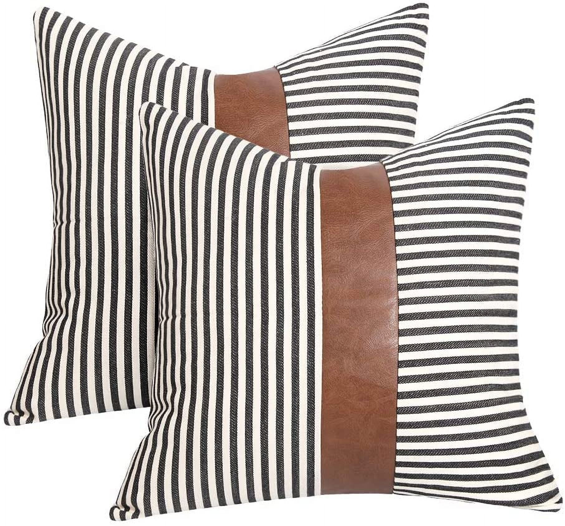 https://i5.walmartimages.com/seo/Decoration-Pillow-Covers-18x18-inch-Set-2-Modern-Faux-Leather-Ticking-Stripe-Boho-Indoor-Outdoor-Decor-Cushion-Couch-Sofa_78fbcd01-d6ea-4d35-82fd-3b6503f18f27.a0e205f9b95d2f6f9a964f6d4cd83e70.jpeg