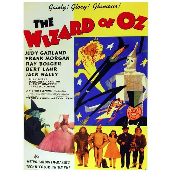 .Decoration Poster.Home Room wall.Design art print.Wizard of Oz movie decor 16 x 24 Inch Poster