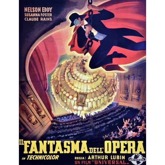 .Decoration Poster.Home Room wall art design.Phantom of the Opera.Italian 11 x 17 Inch Poster