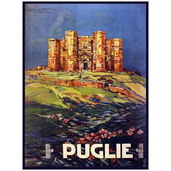 .Decoration Poster.Home Room wall interior design.Puglie.Apulia.Italy travel 16 x 24 Inch Poster