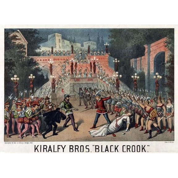 .Decoration Poster.Kiralfy bros Black Crook.battle.History.Interior design 11 x 17 Inch Poster